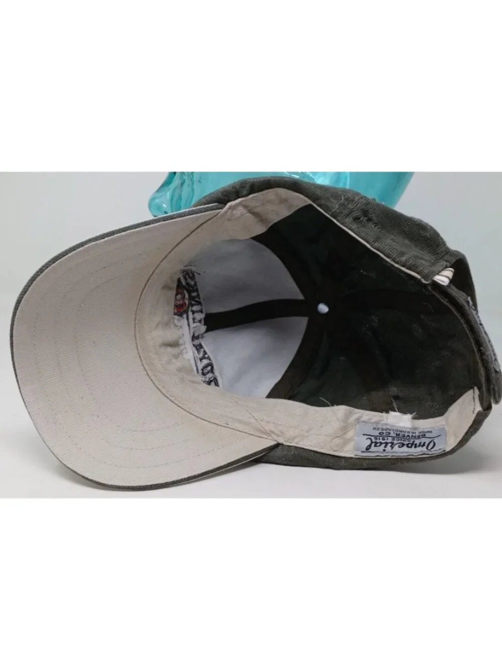 Royal Links Las Vegas Green & Beige Distressed Golf Hat Imperial Adj Strap #D-15